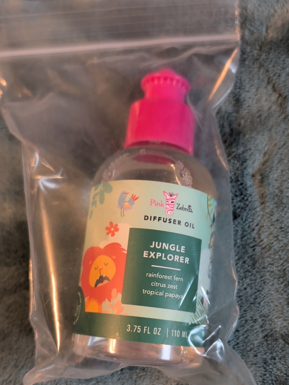 Pink Zebra Jungle Explorer Kids Diffuser Oil - Bright Pink Pump